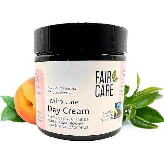 STRBOXONG FAIRTRADE DAY CREAM 100 ML FACE CARE WITH APRICOT AND GREEN TEA MOISTURISING DAY CREAM SOOTHING FACE CREAM FOR ALL SKIN TYPES - Image 1